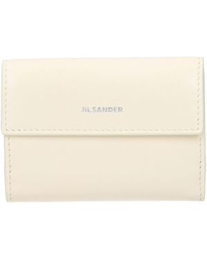 Jil Sander Leather Wallet - Natural