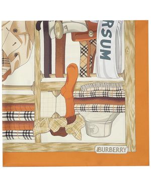 Burberry Scarfs Silk - Metallic