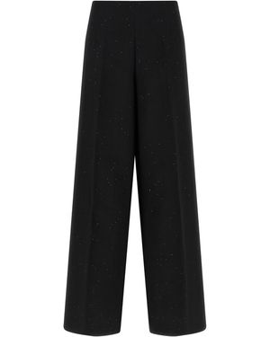 Herno Micro Sequin Trousers - Black