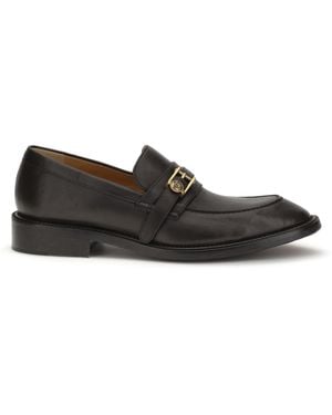 Versace Leather Loafers With Medusa Accessory Calf Bos Taurus - White