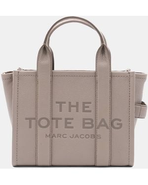 Marc Jacobs Leather The Small Tote Bag - Gray
