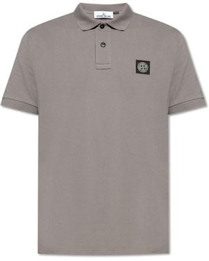 Stone Island Polo With Logo - Multicolor
