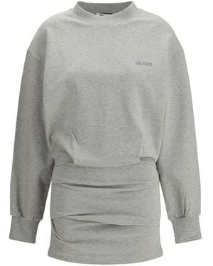 The Attico Cotton Casual Dress - Gray