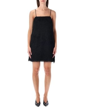 By Malene Birger Fringe Ledo Mini Dress - Black