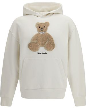 Palm Angels Bear Hoodie - White
