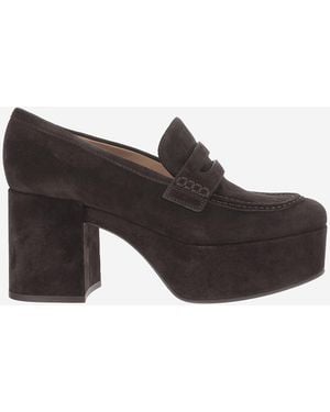 Gianvito Rossi Heels Jenna Suede - Black