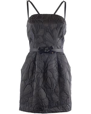 Elisabetta Franchi Dress With Belt - Black