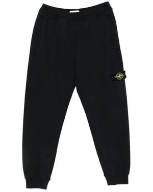 Stone Island Track Trousers Main: Cotton; Trims: Cotton - Black