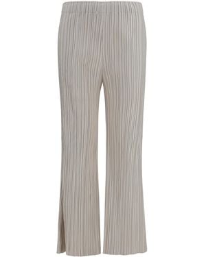 GONGDID DESIGN Corduroy Palazzo Pants Polyester - Gray