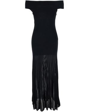 MICHAEL Michael Kors Long Dress With Dropped Shoulders - Black