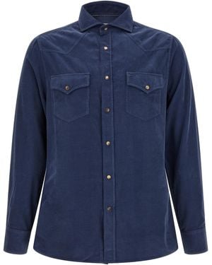 Brunello Cucinelli Corduroy Shirt - Blue