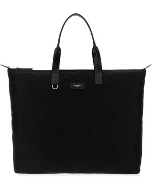 Dolce & Gabbana Fabric Large Shopping Bag - Black