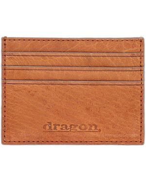 Dragon Diffusion Check Card Holder - Brown
