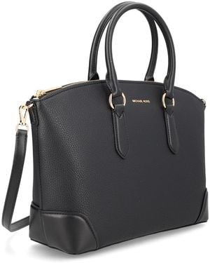 MICHAEL Michael Kors Logo Detail Handbag Polyurethane Handbags - Black
