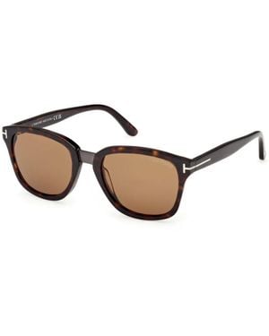 Tom Ford Square Frame Sunglasses - Brown