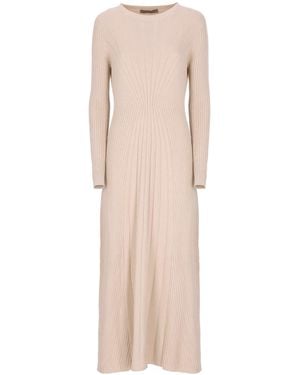 D.exterior Cashmere Bland Dress - Natural