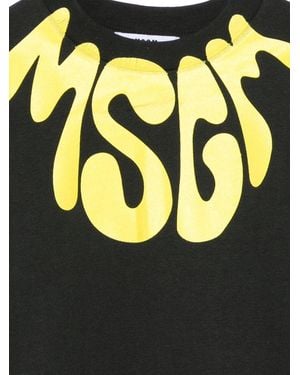 MSGM Sweatshirt Cotton Hoods & Sweatshirts - Black