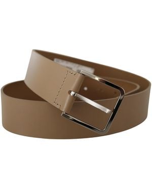 Dolce & Gabbana Calf Leather Wide Metal Belt - Green