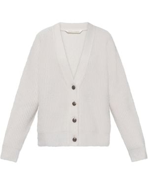 Palm Angels V-Neck Cardigan - White