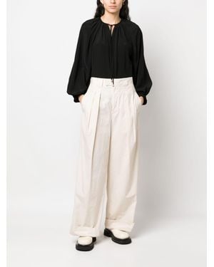 PHAEONIA Top Silk - White
