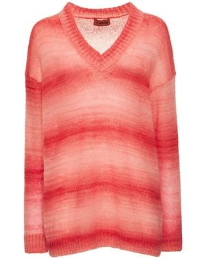 Missoni Jumper With V-Neck - Pink