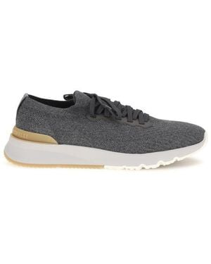 Brunello Cucinelli Cotton Low Top Sneakers - Blue