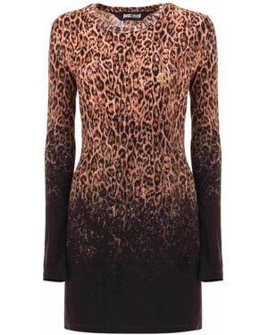 Roberto Cavalli Just Cavalli Dress Long Sleeves - Brown