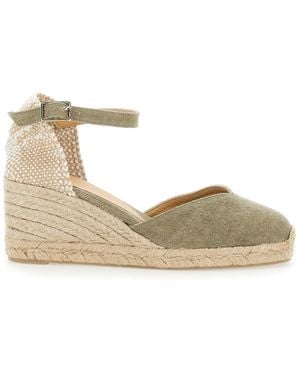 Castañer Wedges Chiarita Textile - Natural