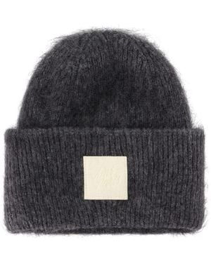 Ami Paris Patch Beanie - Black