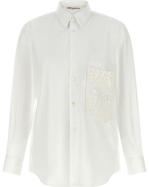 Comme des Garçons Crochet Pocket Shirt - White
