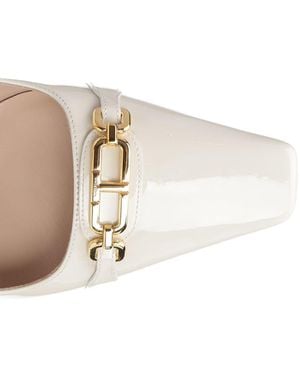 Tom Ford Whitney Patent Leather Slingback - White