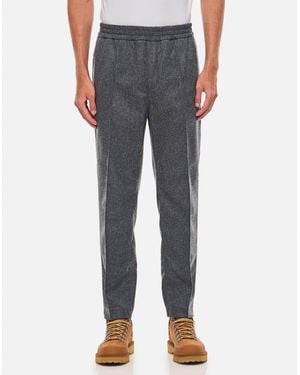 A.P.C. Wool Tapered Pants Elastic Waist - Gray