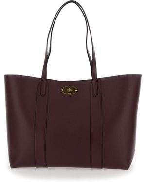 Mulberry Bayswater Small Tote Bag With Padlock Closure - Purple