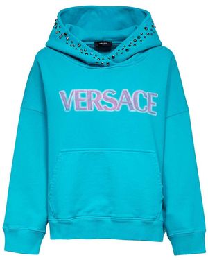 Versace Cotton Hoodie - Blue