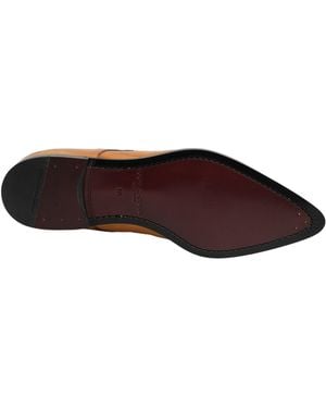 Dolce & Gabbana Leather Lace Up Derby Dress Shoes - Brown