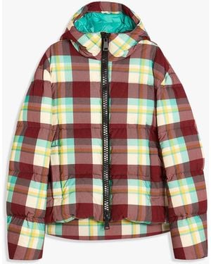 Doppiaa Aalvaro Checked Down Jacket Coats - Red