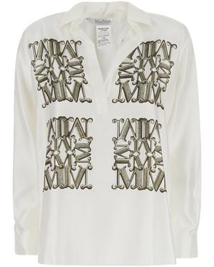 Max Mara Shirt Silk Blouses - White