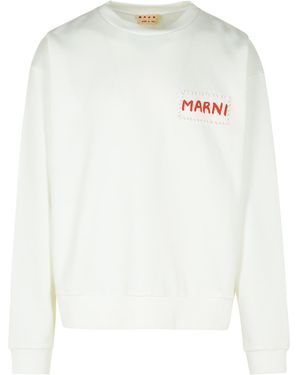 Marni Cotton Sweatshirt - White