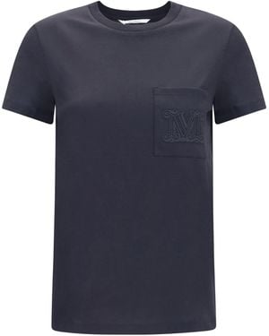 Max Mara Papaia T-Shirt Cotton T-Shirts - Blue