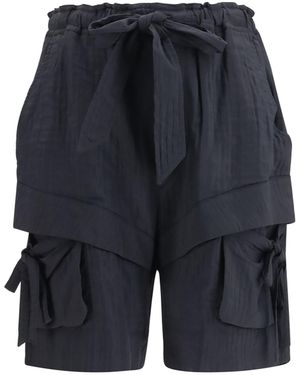 Isabel Marant Marant Etoile Viscose And Cotton Shorts - Blue