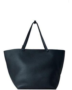 The Row Tote Bag Grained Leather Calfskin - Blue