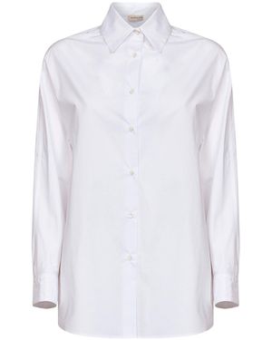 Blanca Vita Cotton Poplin Calandra Shirt - White