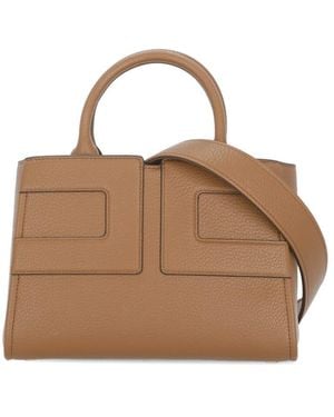 Elisabetta Franchi Bag With Logo - Brown