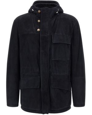 Brunello Cucinelli Suede Jacket - Blue