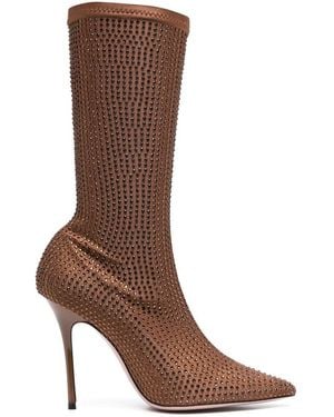 Gedebe Logan Rhinestone-embellished Boots - Brown