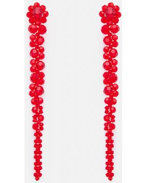 Simone Rocha Drip Earrings - Red