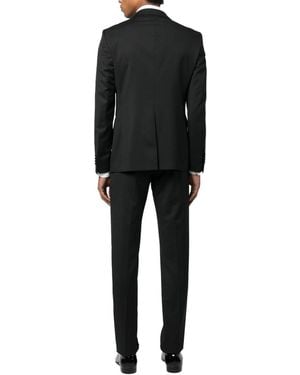 Tagliatore Two-Piece Wool Dress Virgin Suits - Black