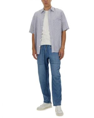 Isabel Marant Cotton Trousers Jean - Blue