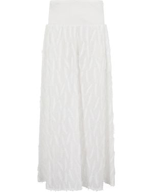 FEDERICA TOSI Baschina Mussola Foglie - White