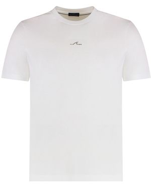 Paul & Shark Logo Print Cotton T-Shirt - White